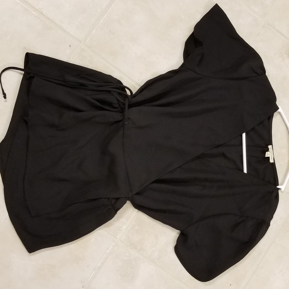 Wrap front blouse